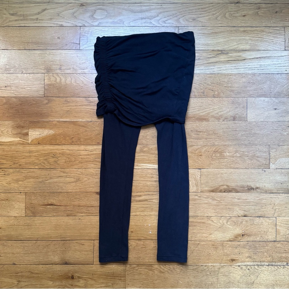 black All Saints raffi arie cropped leggings (size: M)